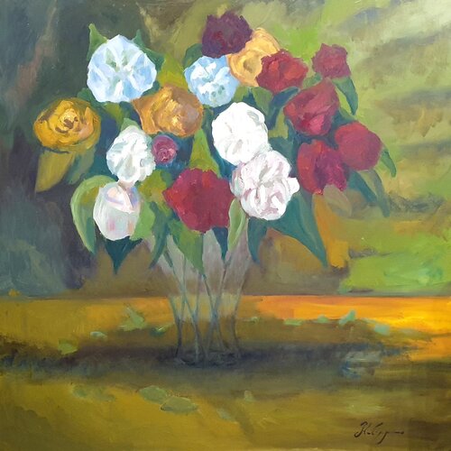 A  l"orée du jour by Michel Phelippeau, Painting for Sale on Select