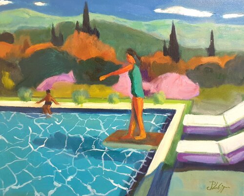Soleil profond by Michel Phelippeau, Painting for Sale on Select