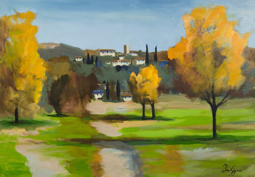 Nuances d'automne by Michel Phelippeau, Painting for Sale on Select