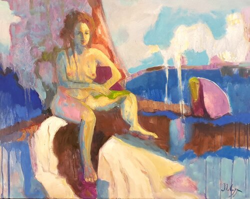 Douceur angélique by Michel Phelippeau, Painting for Sale on Select