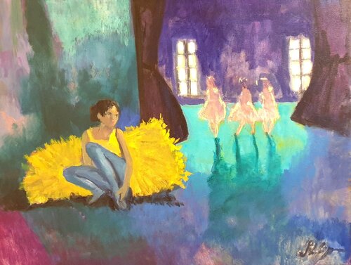 La répétition by Michel Phelippeau, Painting for Sale on Select
