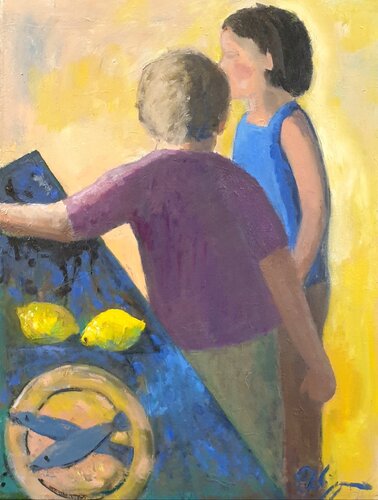L'invitation by Michel Phelippeau, Painting for Sale on Select