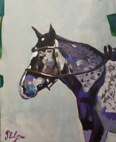 Tête de cheval by Michel Phelippeau, Painting for Sale on Select