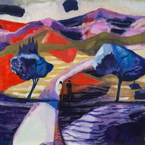 Eclipse matinale by Michel Phelippeau, Painting for Sale on Select