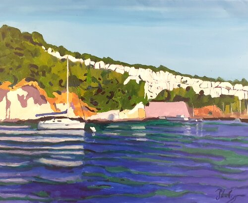 Au fil de l'eau by Michel Phelippeau, Painting for Sale on Select
