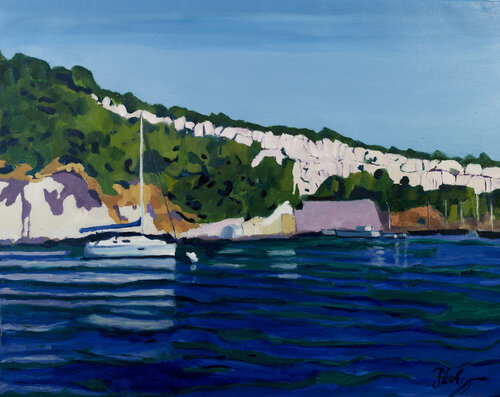 Au fil de l'eau by Michel Phelippeau, Painting for Sale on Select