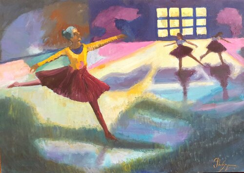 Le cours de danse by Michel Phelippeau, Painting for Sale on Select