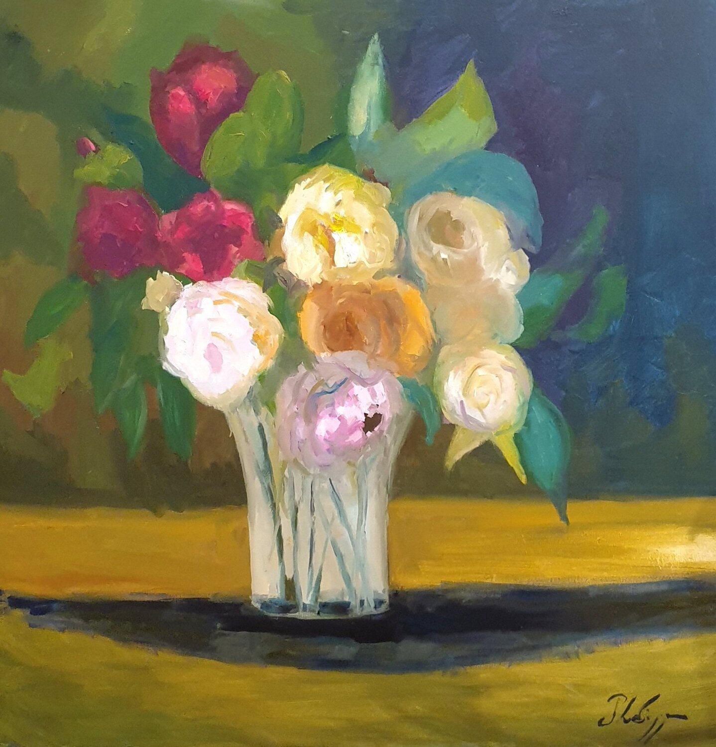 Mélodie silencieuse Michel Phelippeau Original painting for sale
