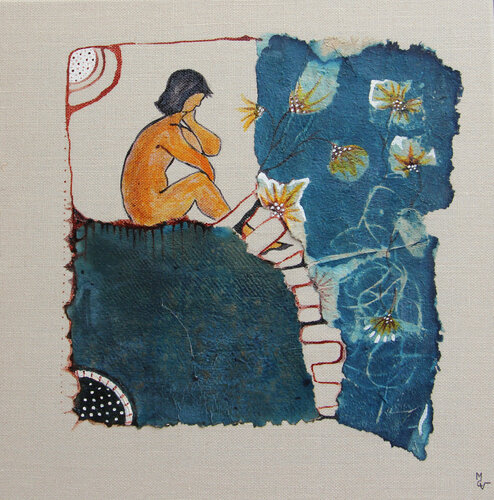 La Pensée by Valentine Carre, Painting for Sale on Select