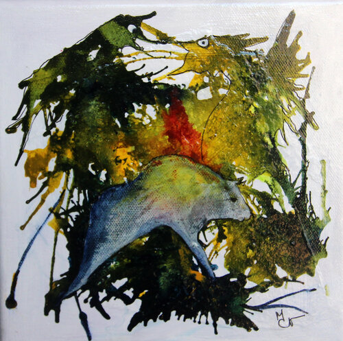 Le Souffle du Bison by Valentine Carre, Painting for Sale on Select