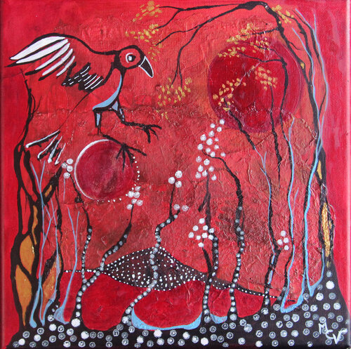 Un Arbre m'a dit, ein Baum hat es mir gesagt by Valentine Carre, Painting for Sale on Select