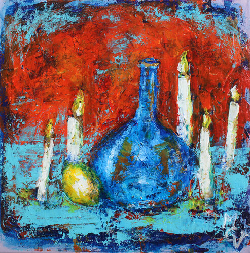 Vanité aux bougies by Valentine Carre, Painting for Sale on Select