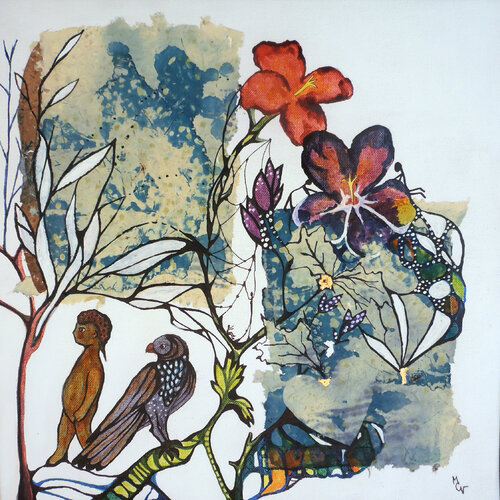 Les Fleurs du jeune Adam by Valentine Carre, Painting for Sale on Select