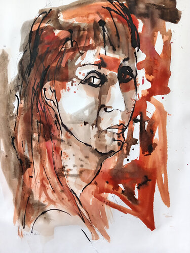 G. by Valentine Carre, Drawing for Sale on Select
