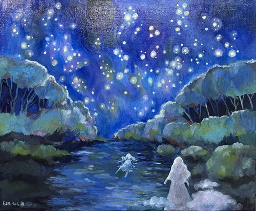 FANTASMES DE NUIT by EDITH NURLA, Painting for Sale on Select