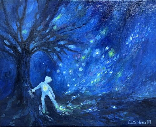 L'ENFANT ETOILE by EDITH NURLA, Painting for Sale on Select