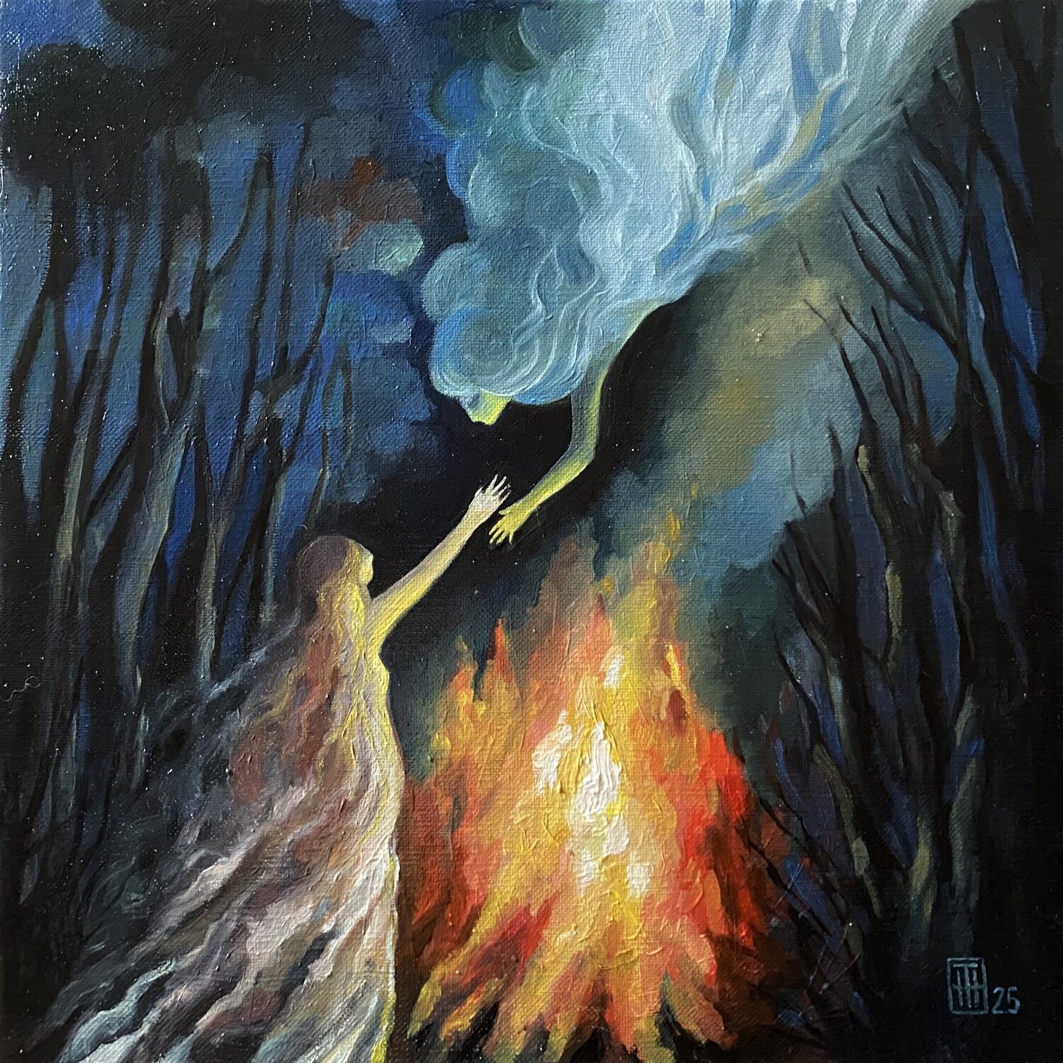 LE COURAGE EDITH NURLA Original painting for sale