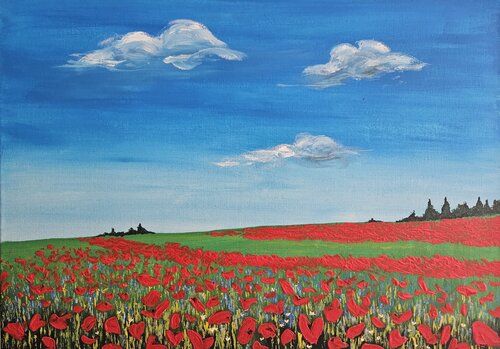 Maggio nelle colline by Francesca Bolletta, Painting for Sale on Select