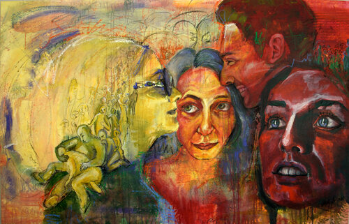Der Blick by Wirbelart, Painting for Sale on Select