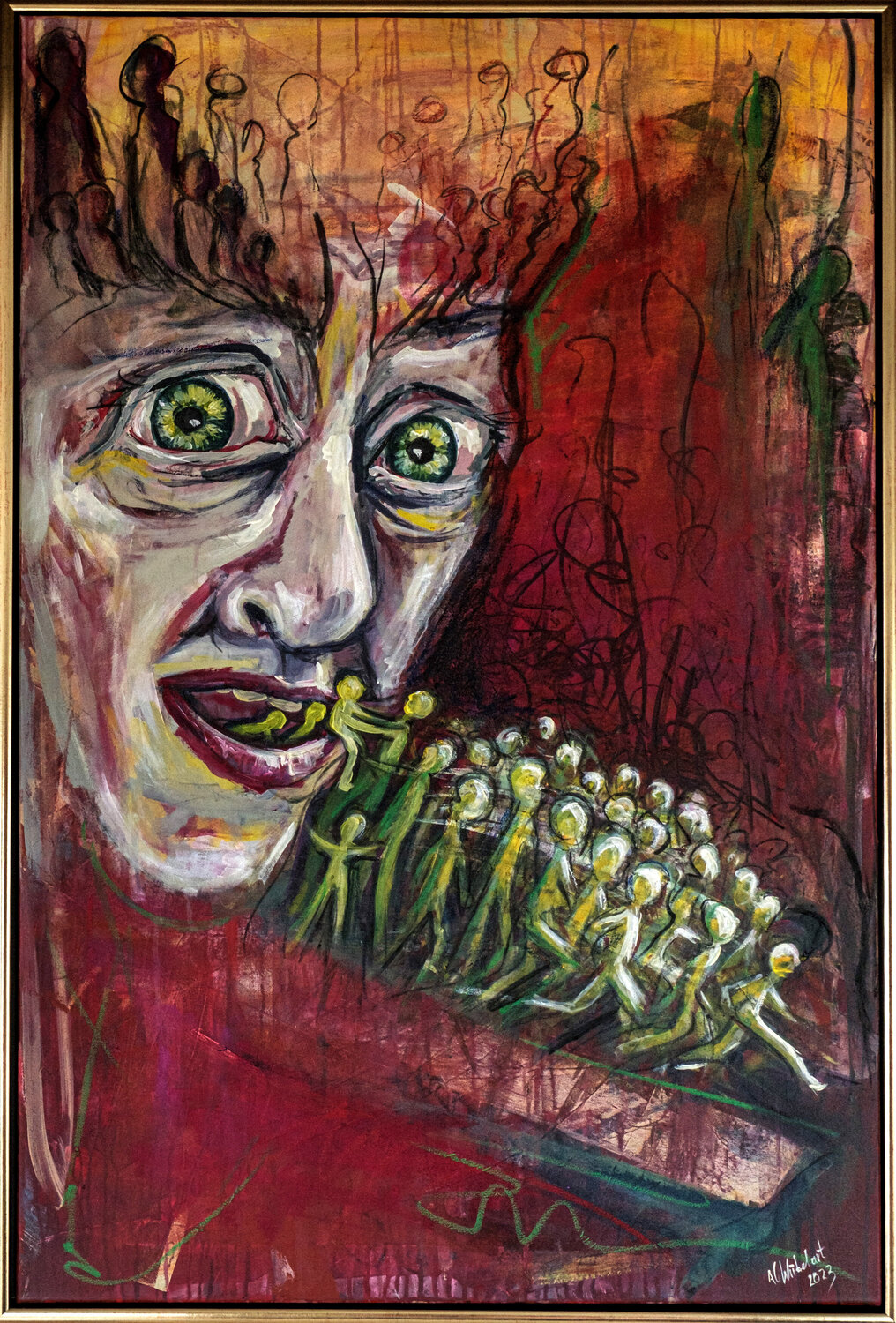 Mutter Erde Wirbelart Original painting for sale