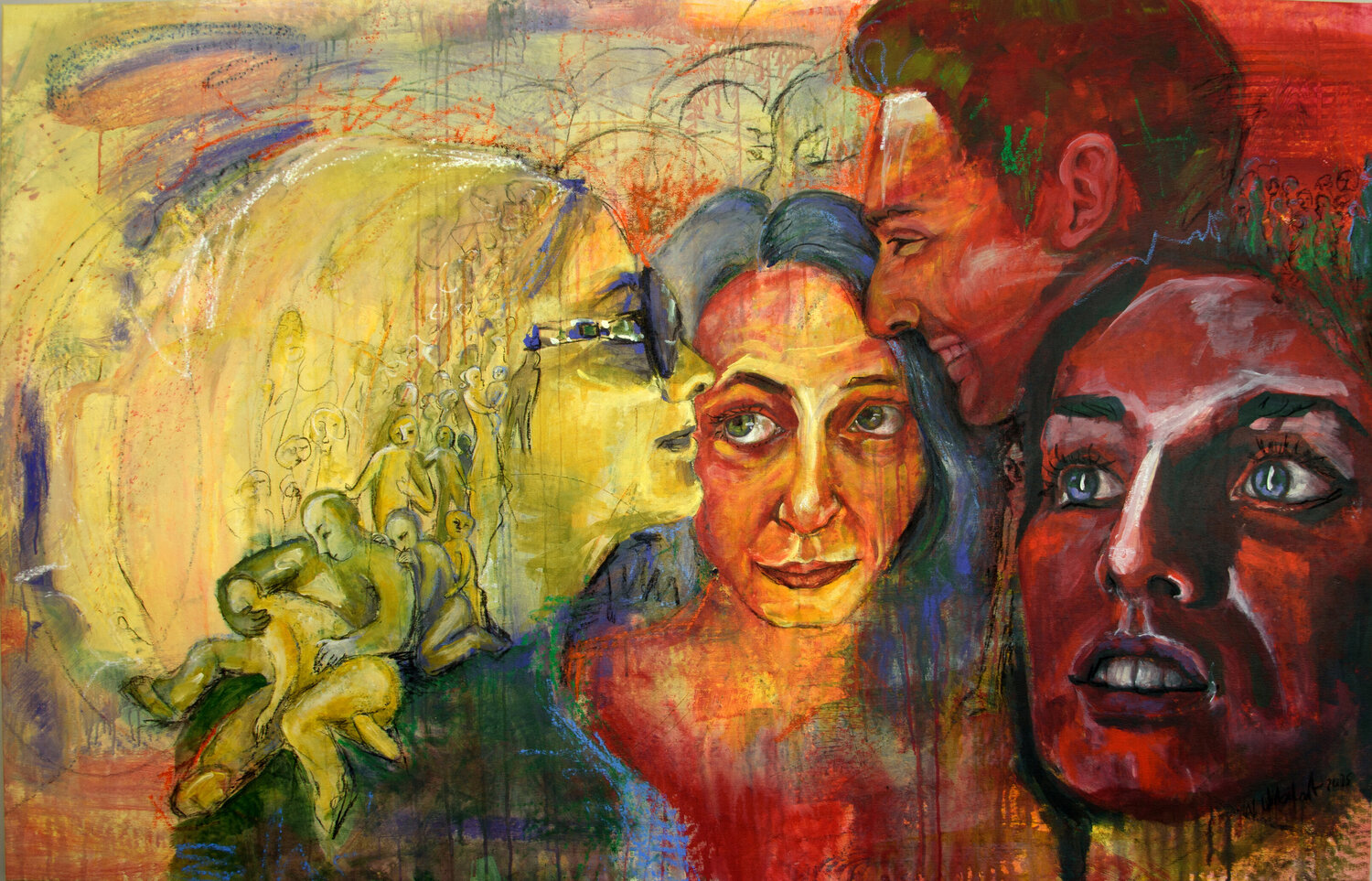 Der Blick Wirbelart Original painting for sale