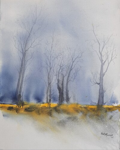 Echi d'inverno by Paola Morandi, Painting for Sale on Select