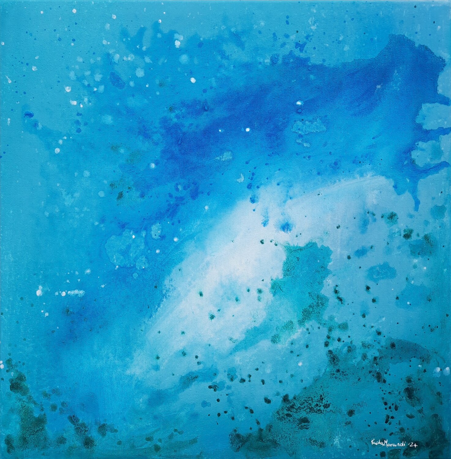 Luce nel blu Paola Morandi Original painting for sale