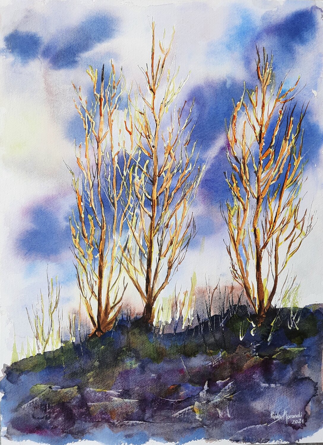 Controluce Paola Morandi Original painting for sale