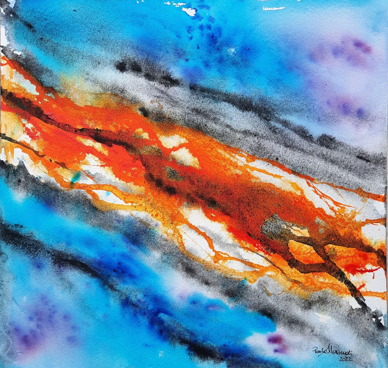 Diagonale Paola Morandi Original painting for sale