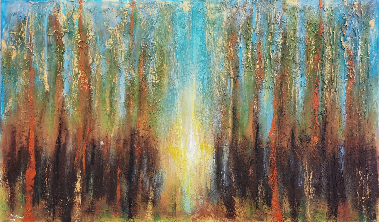 Into the light Paola Morandi Original painting for sale