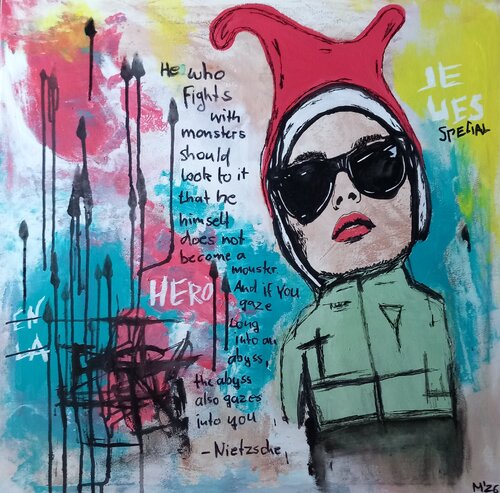 Nietzsche by Ole Müller, Painting for Sale on Select