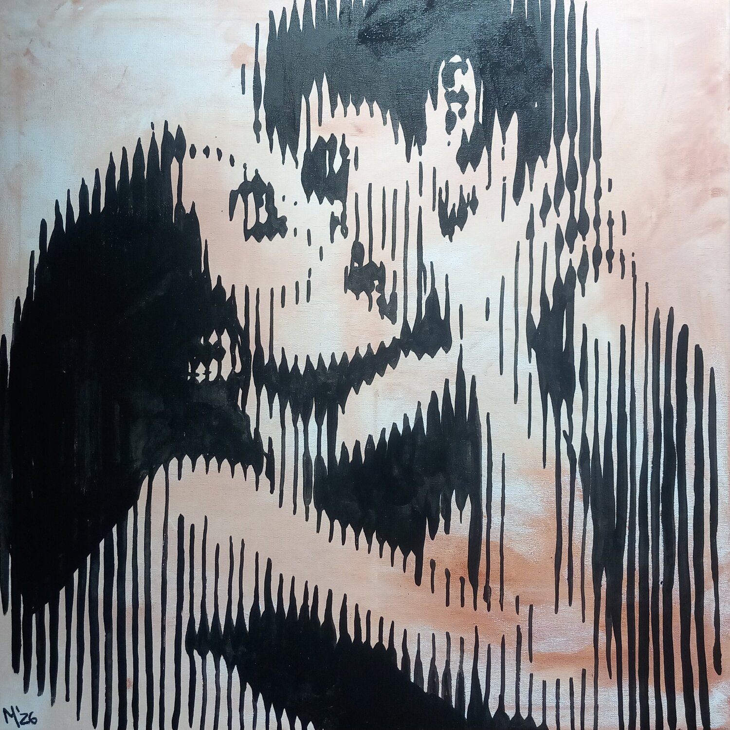 Kiss me again Ole Müller Original painting for sale