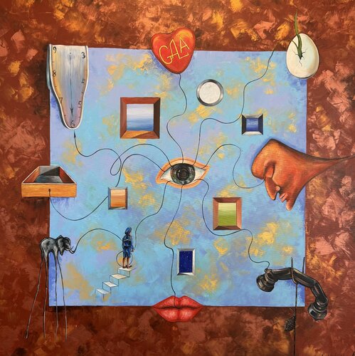 The Theatre of the Unconscious by Nataliya Rozhdestvenskaya, Painting for Sale on Select