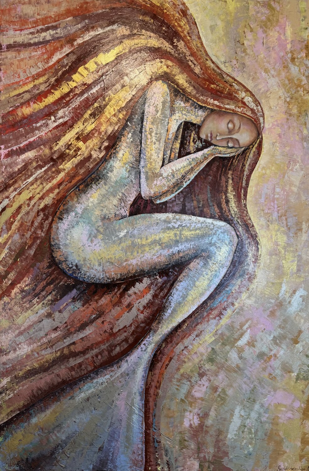 The Mermaid’s Dream Nataliya Rozhdestvenskaya Original painting for sale