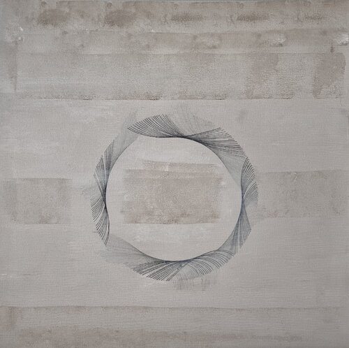 Vibration of stillness. III by Maira Rībena, Painting for Sale on Select