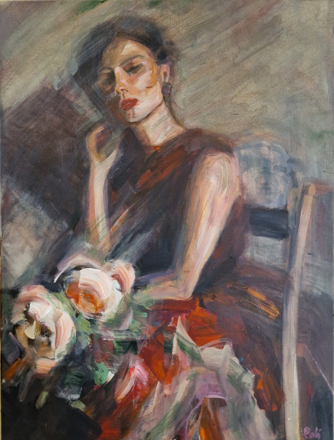 Fuori fuoco Chiara Poli Original painting for sale