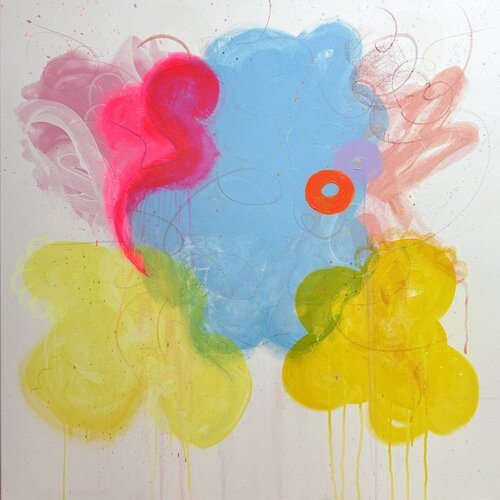 PINK FLAMINGO SUMMER by Carolyn Kraft, Painting for Sale on Select