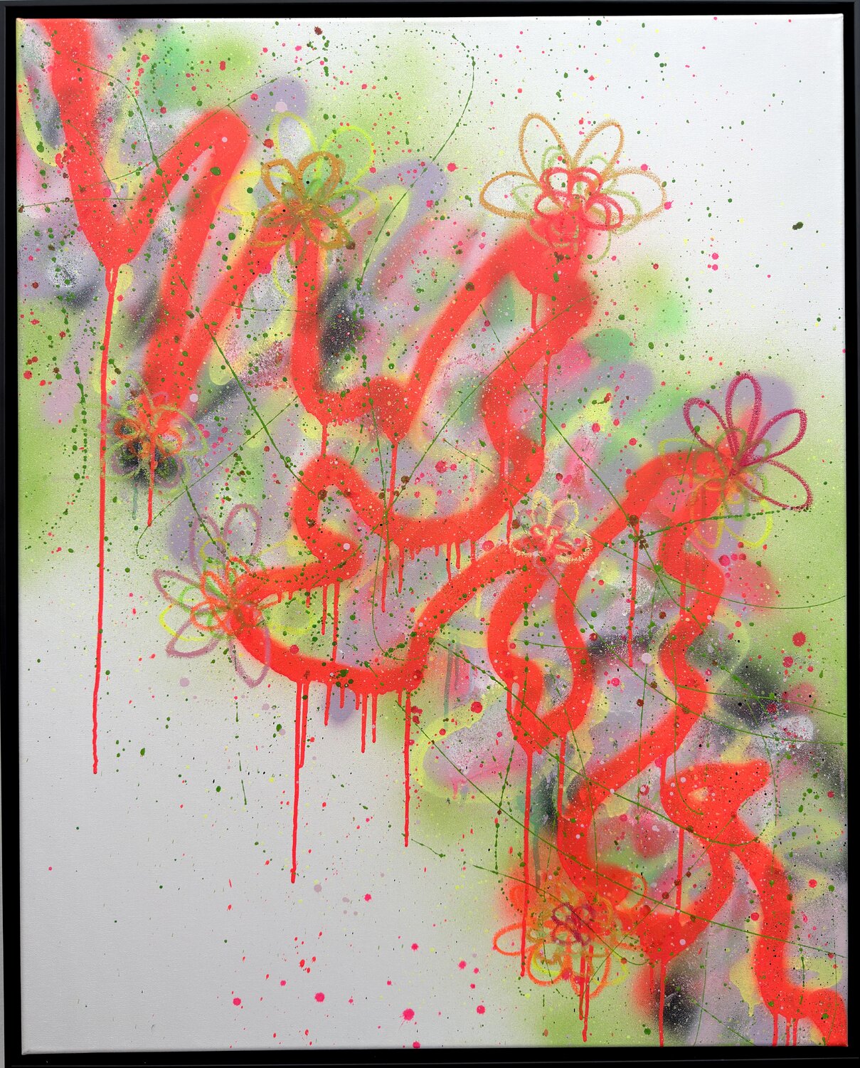 URBAN GARDEN #1 Carolyn Kraft Original painting for sale