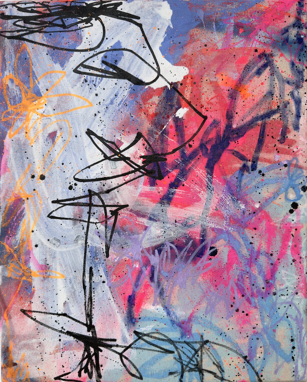 DEM HIMMEL ENTGEGEN (HEAVEN-BENT) Carolyn Kraft Original painting for sale