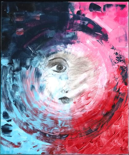 Le miroir de mon enfance by MONIQUE KAWKA, Painting for Sale on Select