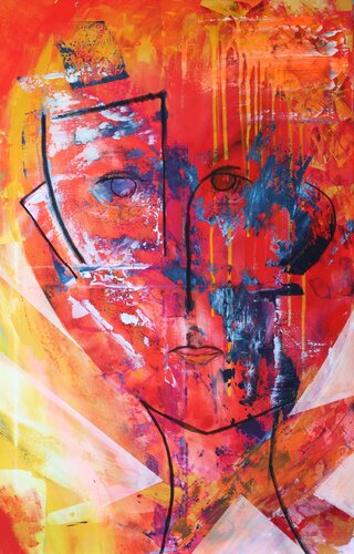 Exil Intérieur by MONIQUE KAWKA, Painting for Sale on Select