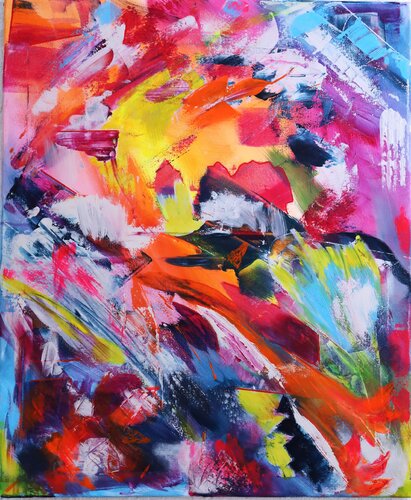 Sous le soleil, au Mexique by MONIQUE KAWKA, Painting for Sale on Select