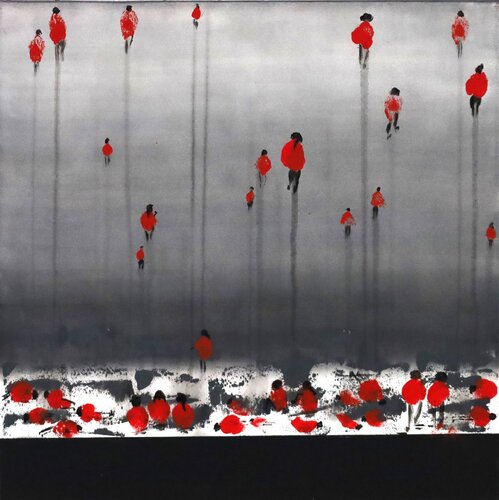 Ascension des Enfants by MONIQUE KAWKA, Painting for Sale on Select