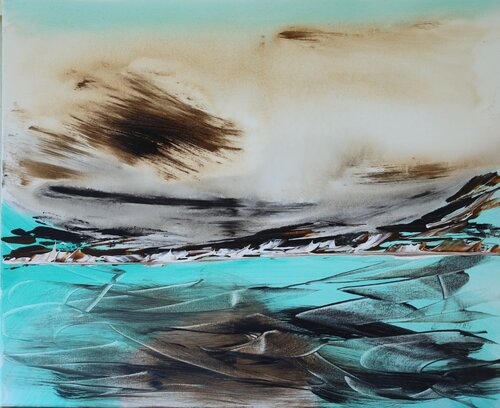 Paysage ibérique by MONIQUE KAWKA, Painting for Sale on Select