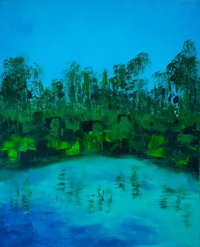 Au dessus du silence by MONIQUE KAWKA, Painting for Sale on Select