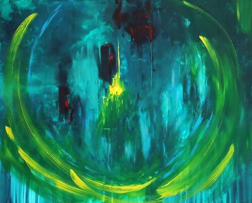 Rêve en suspend by MONIQUE KAWKA, Painting for Sale on Select