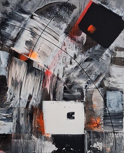 L'accord des dissonances by MONIQUE KAWKA, Painting for Sale on Select
