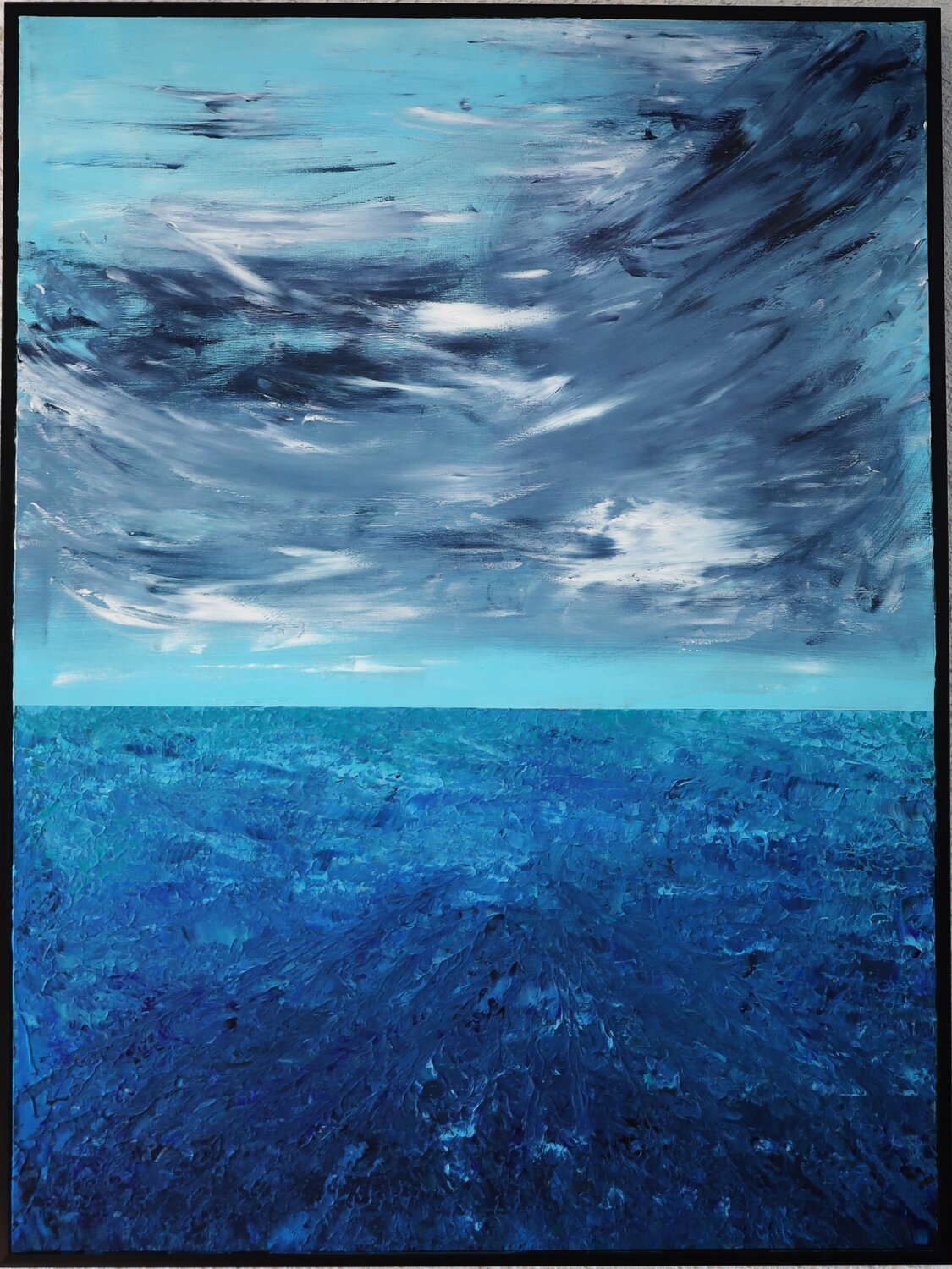 Les passagers MONIQUE KAWKA Original painting for sale