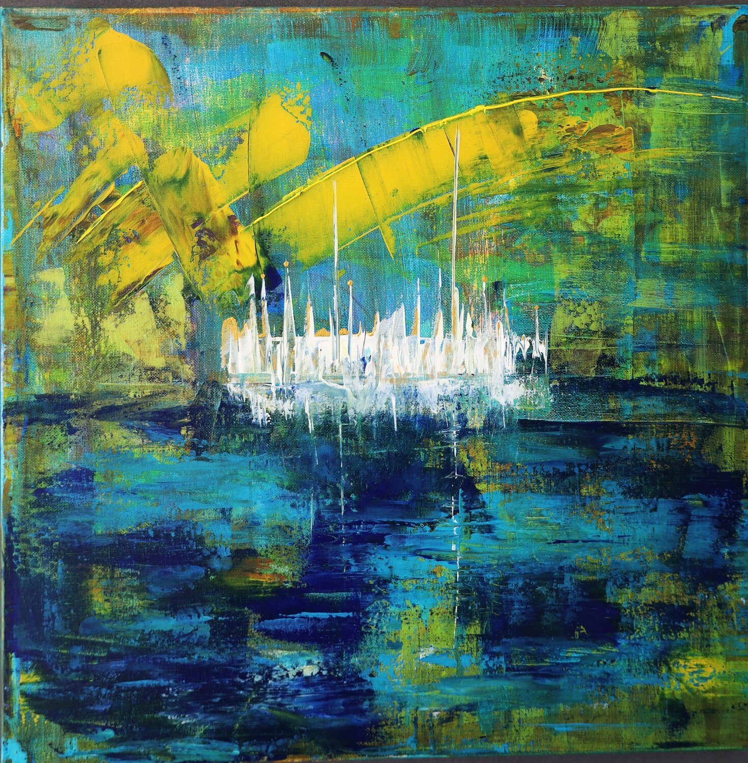 Palacio de cristal MONIQUE KAWKA Original painting for sale