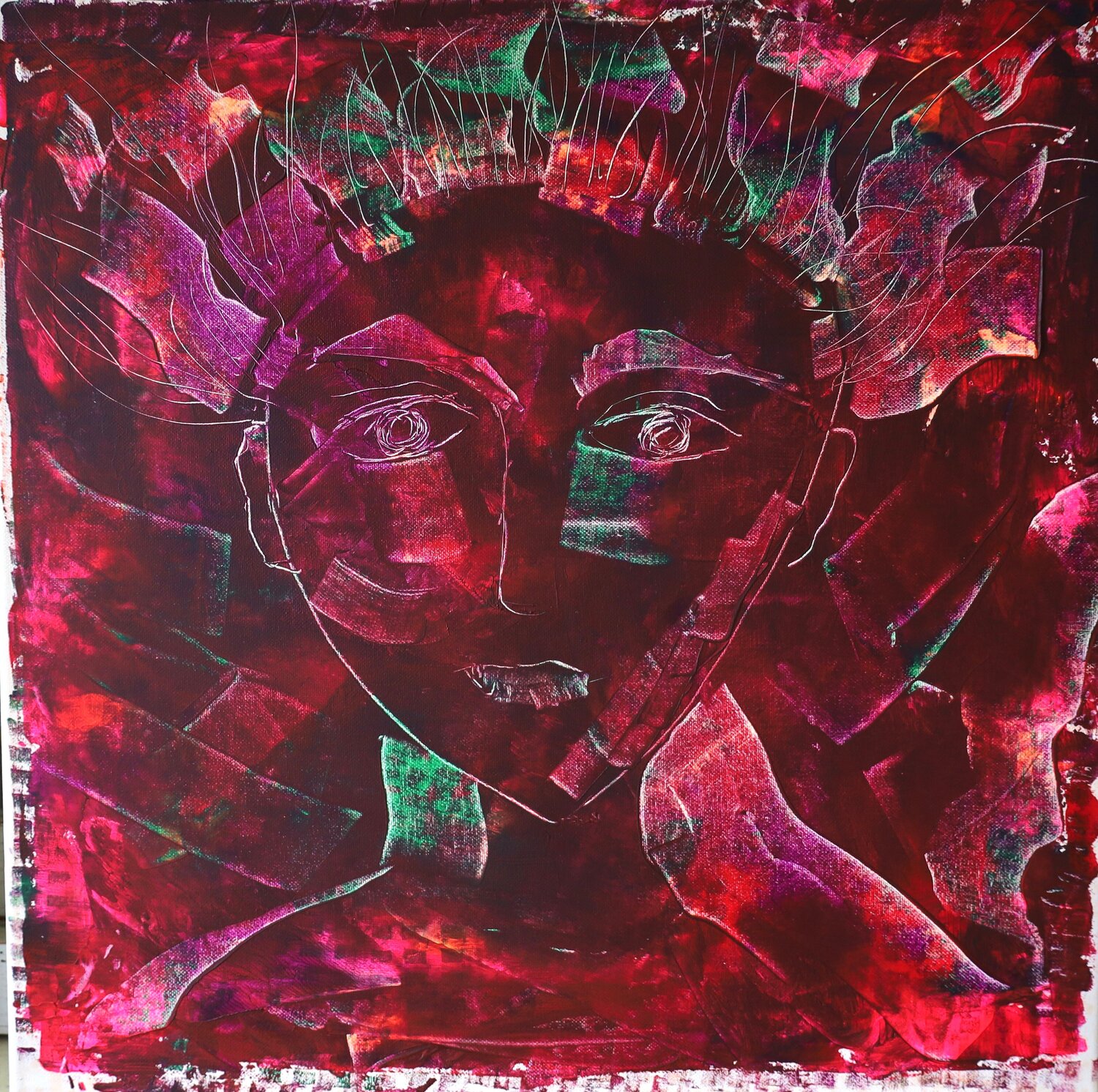 Le petit prince MONIQUE KAWKA Original painting for sale